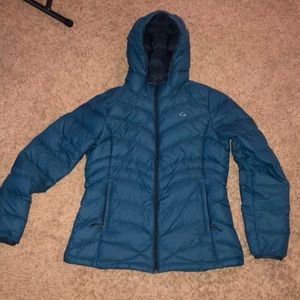 Blue paradox puffer jacket Large